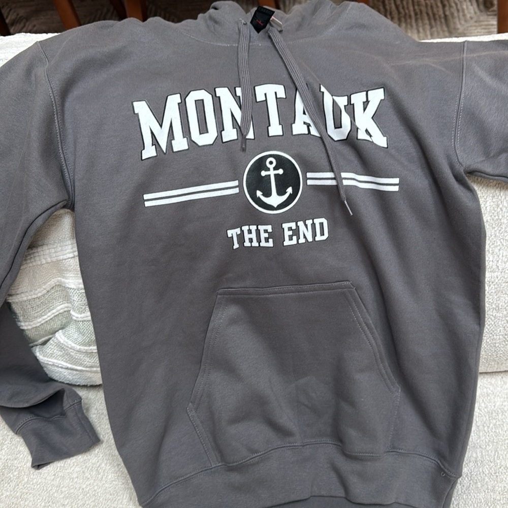 Gildan Dark Gray hooded sweatshirt - Picture 4 of 5